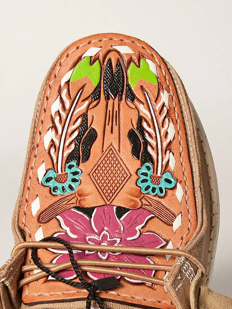 Floral & Feather Tooled Leather