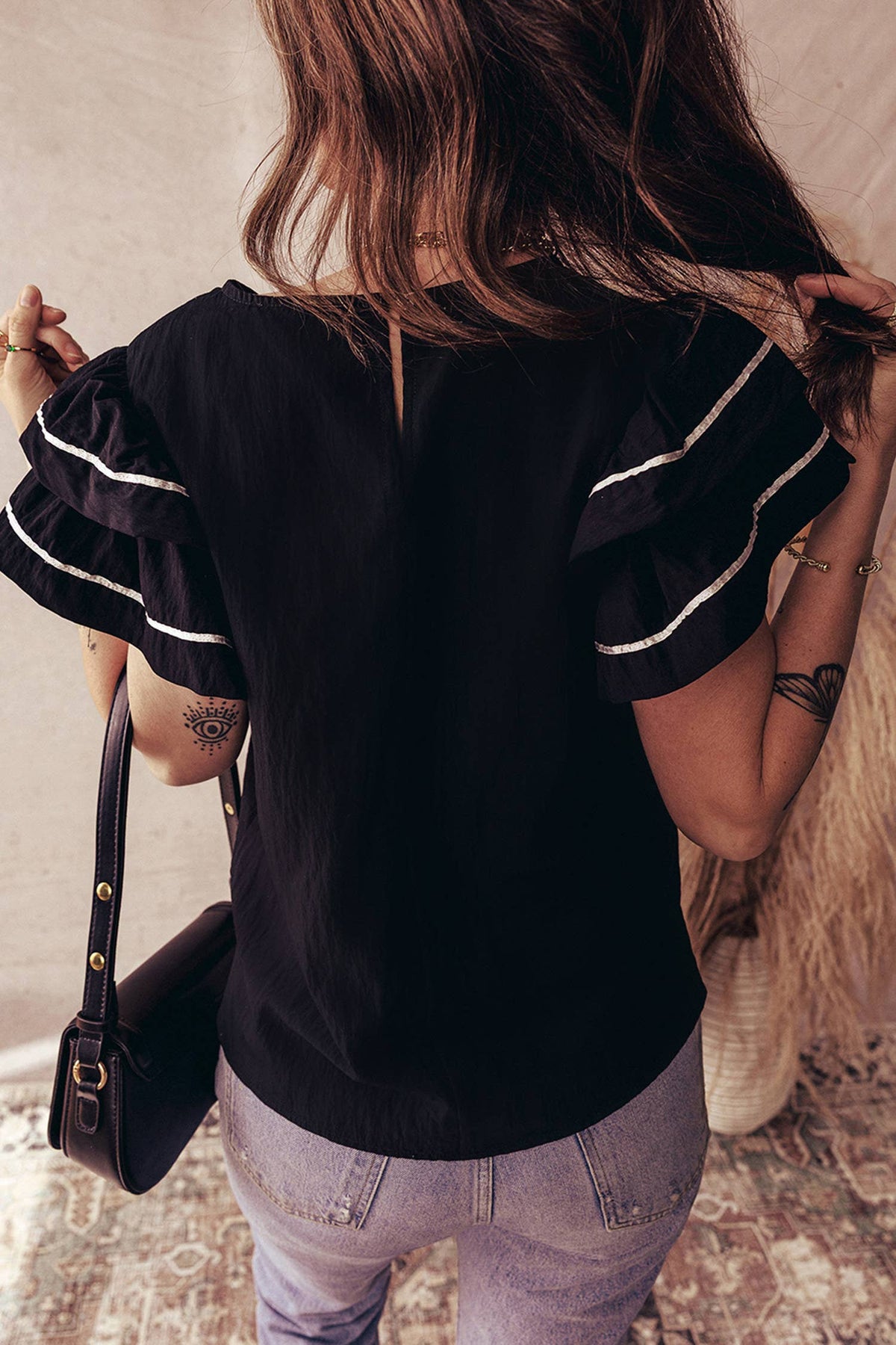 Dual Ruffle Blouse