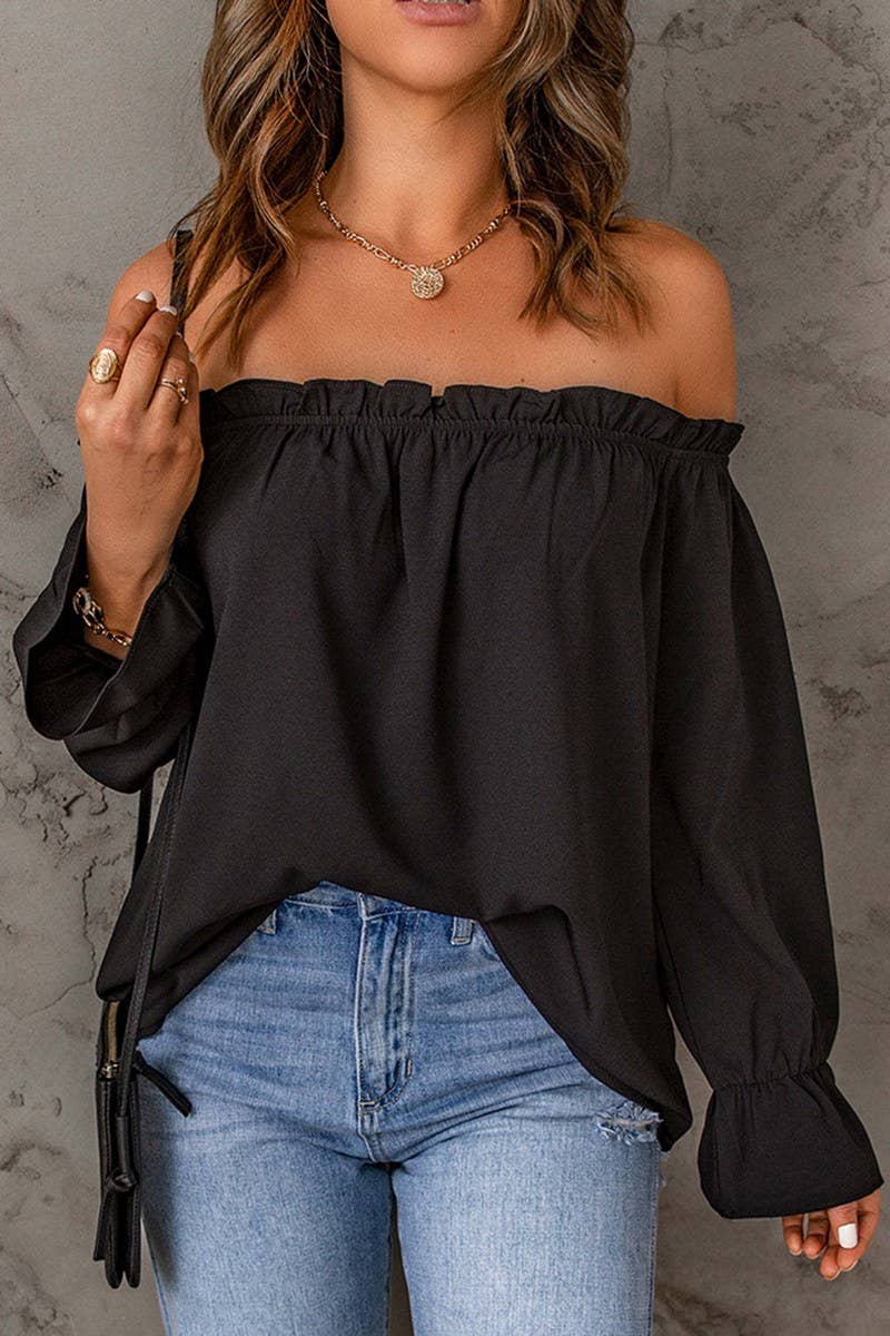 The Effortless Charm Off-Shoulder Top