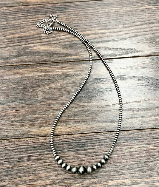 26" Handmade Navajo Bead Necklace