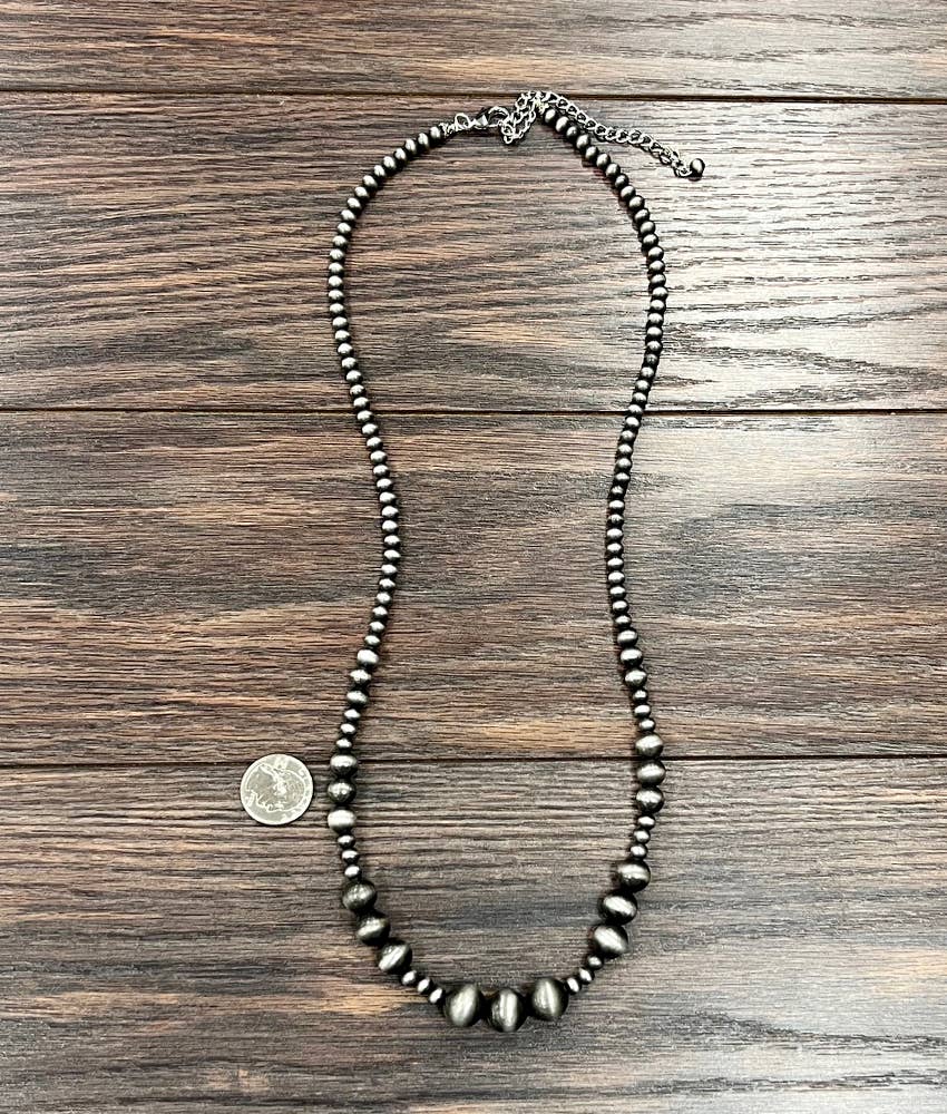 Handmade 30" Navajo Bead Necklace
