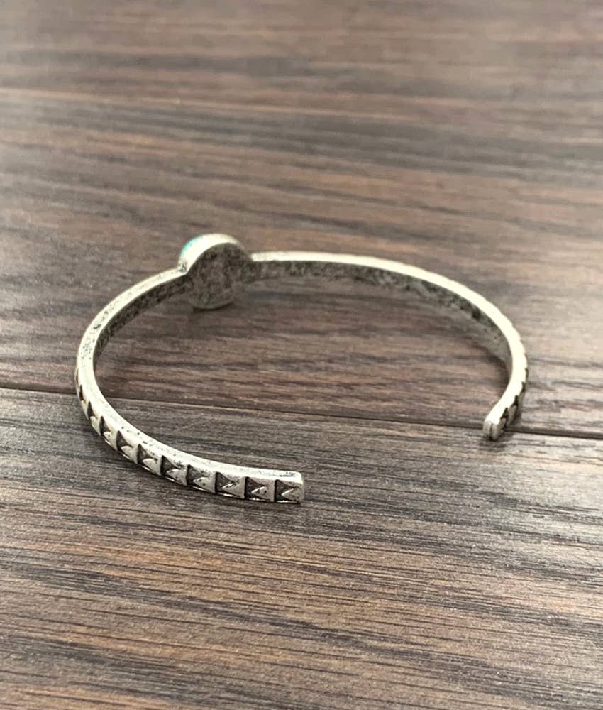 10mm Turquoise Cuff Bracelet