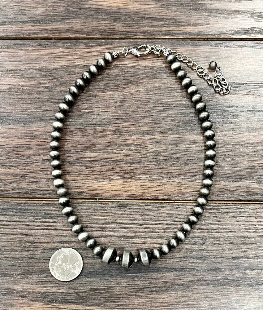 Handmade 16" Navajo Bead Necklace
