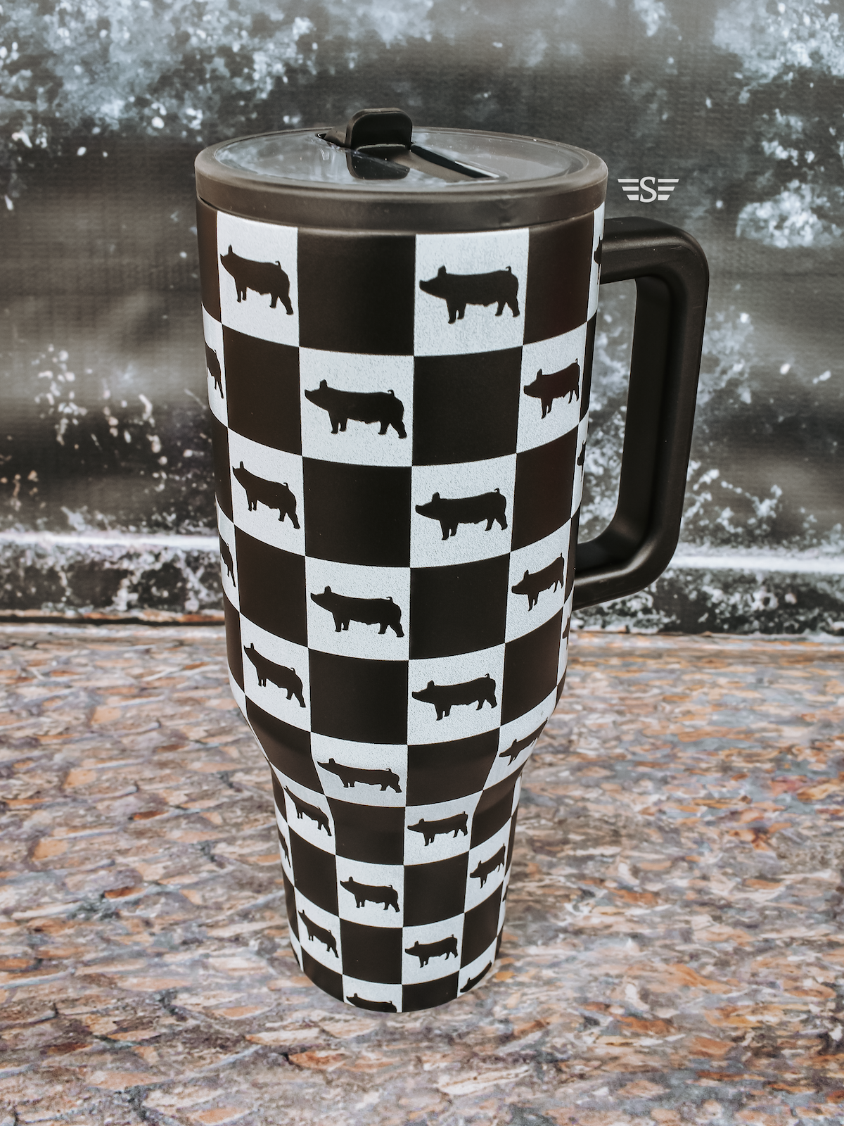 Checked Show Animal 40oz Cup