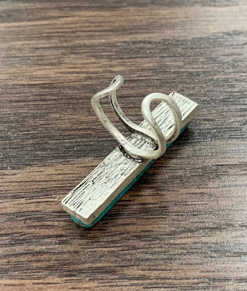 Turquoise Bar Adjustable Ring