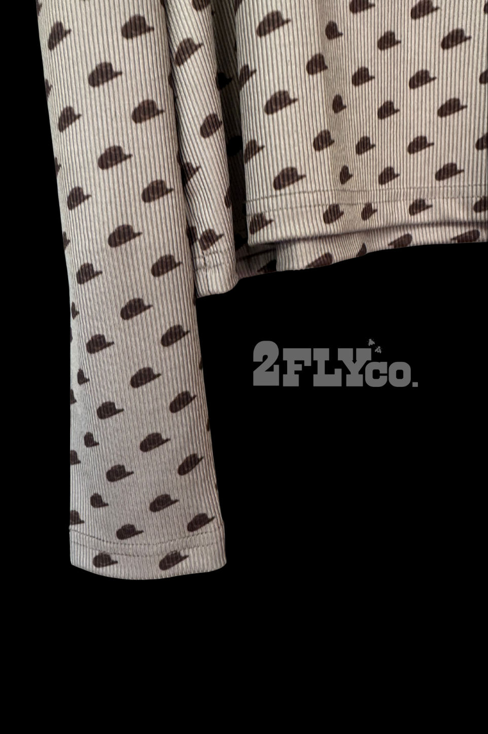 Cowboy Ribbed Long Sleeve Top