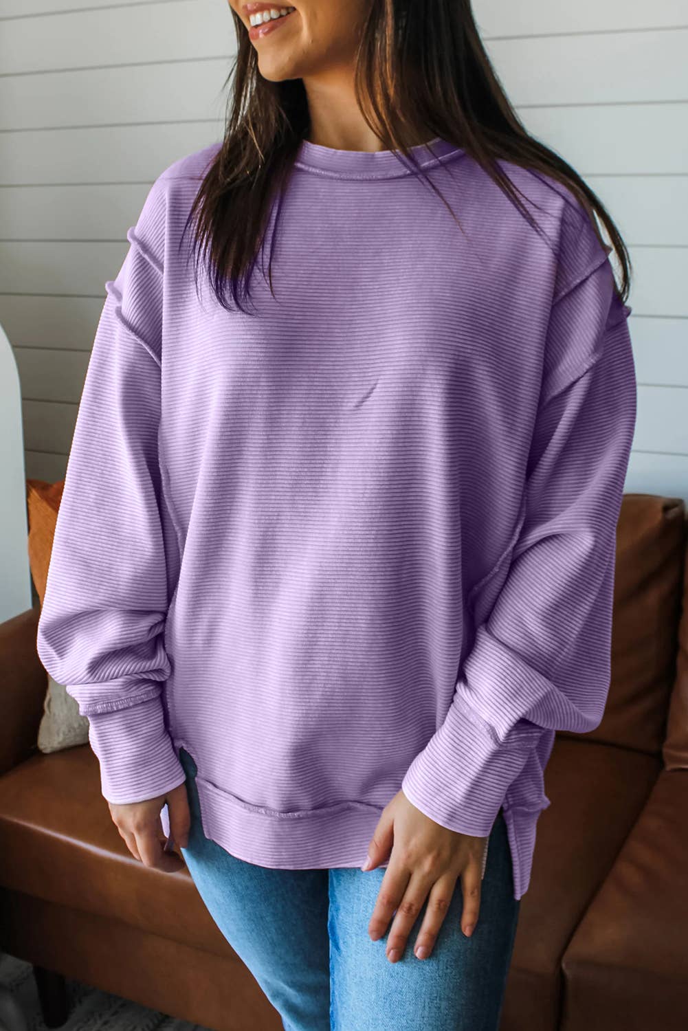 Pastel Exposed Seam Pullover