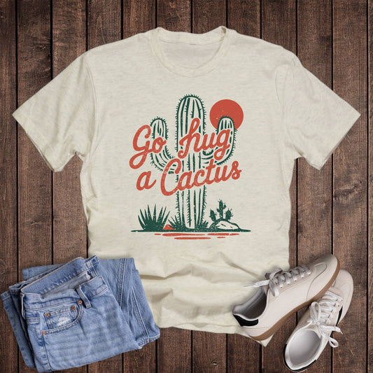 Go Hug a Cactus Graphic Tee