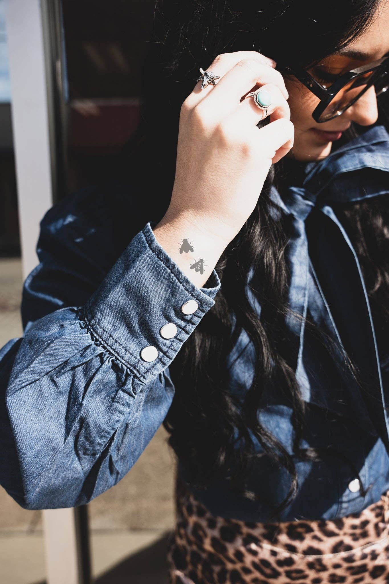 Denim Darling Bow Blouse