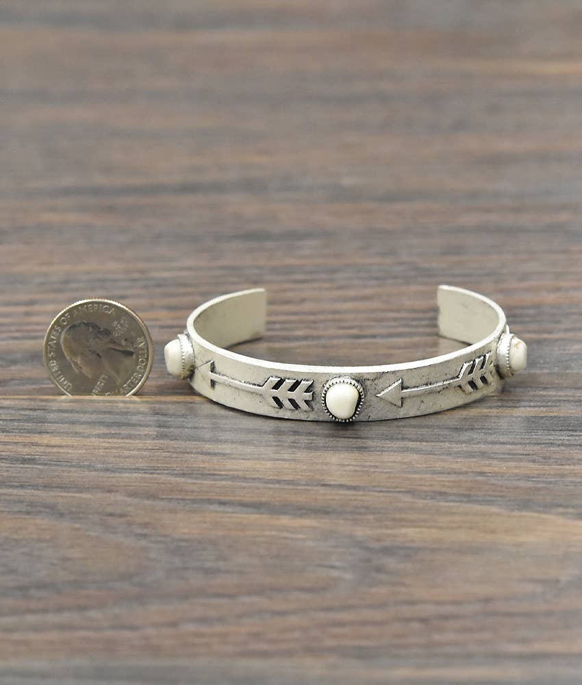 Navajo White Turquoise Cuff Bracelet