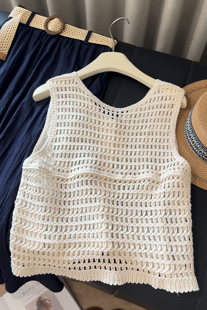 Butterfly Crochet Lace Top