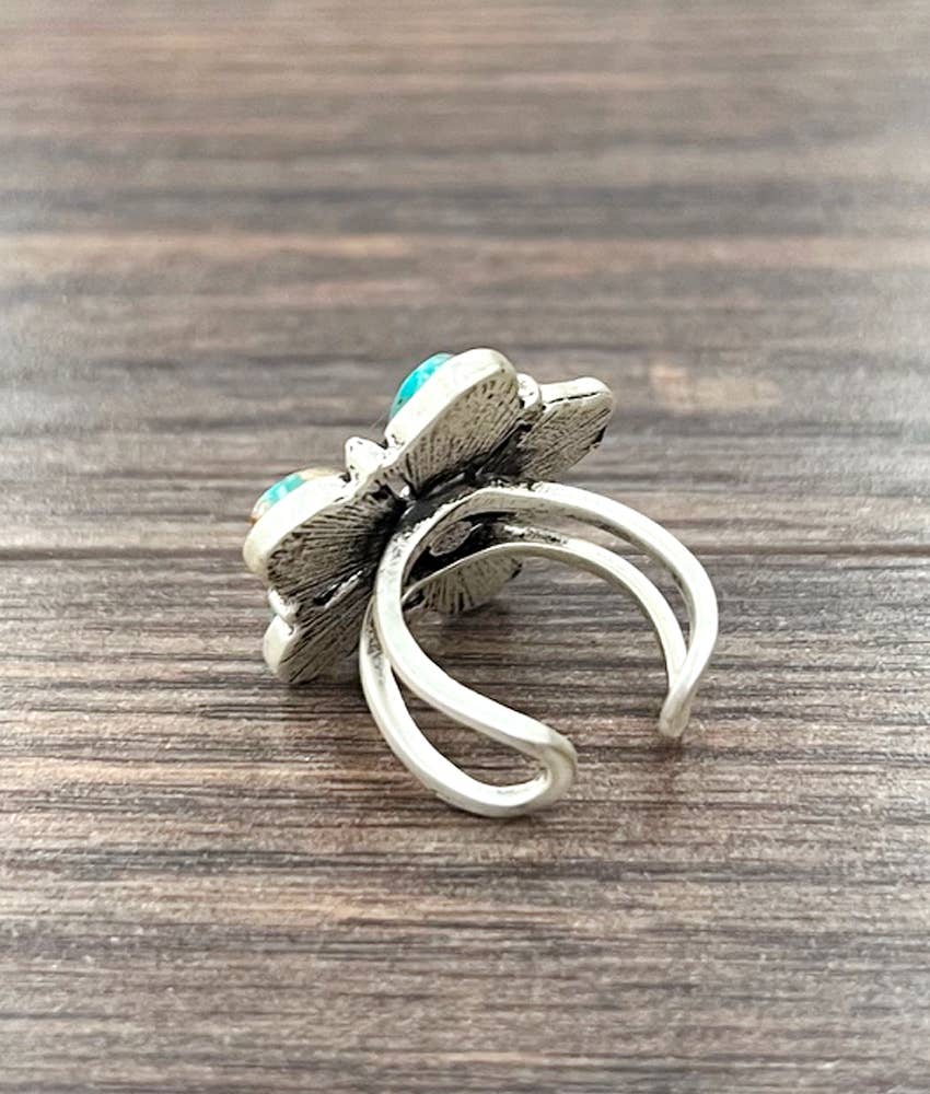 1" Gemstone Adjustable Ring