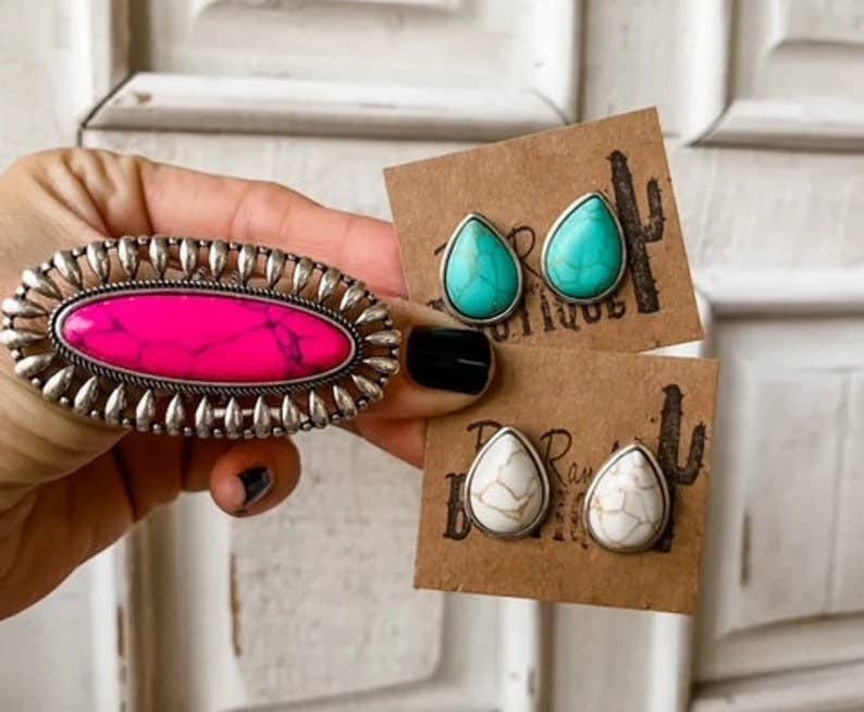 Oversized Oval Stone Ring