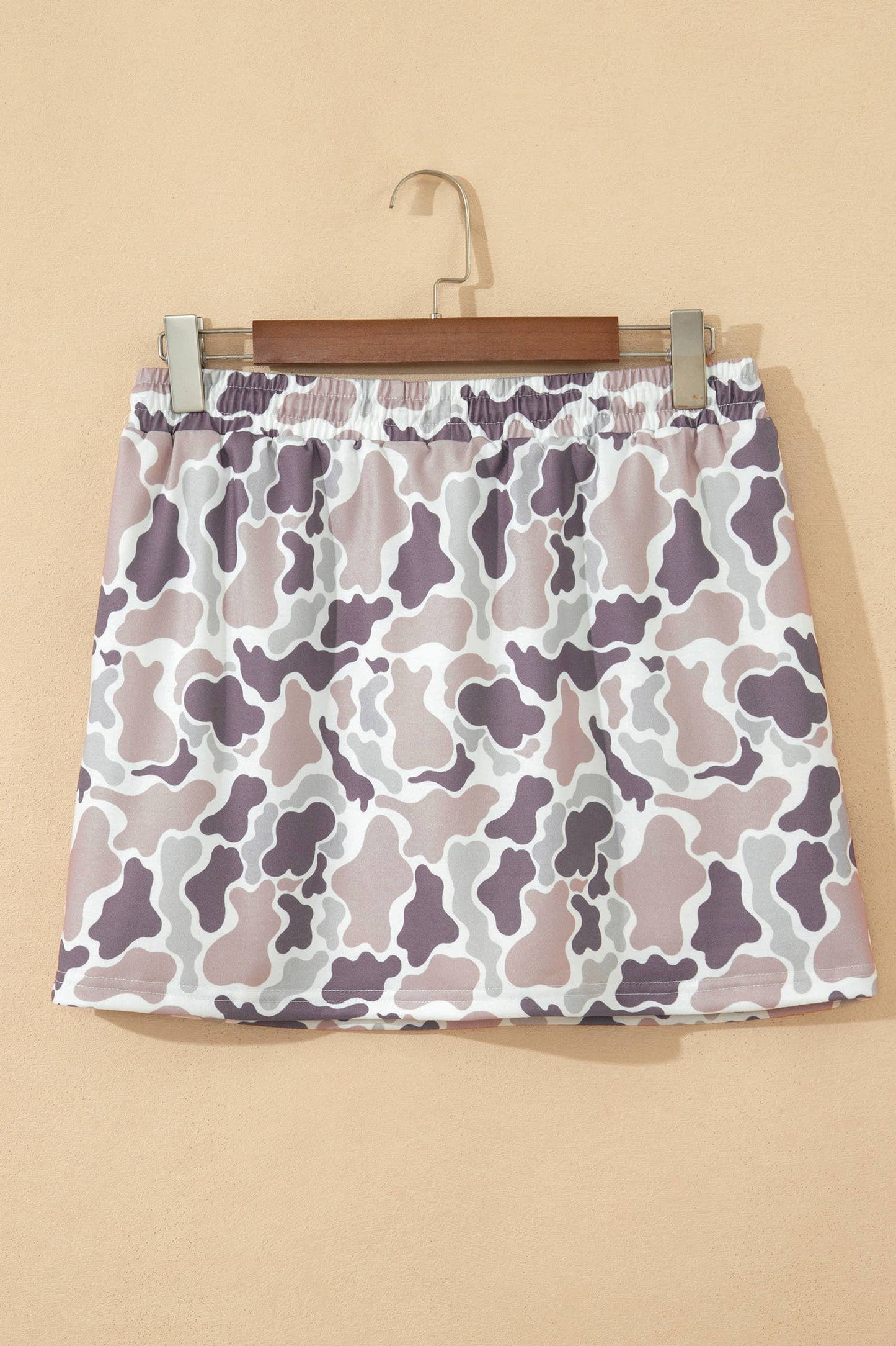 Camo Print Drawstring Active Drawstring Skort