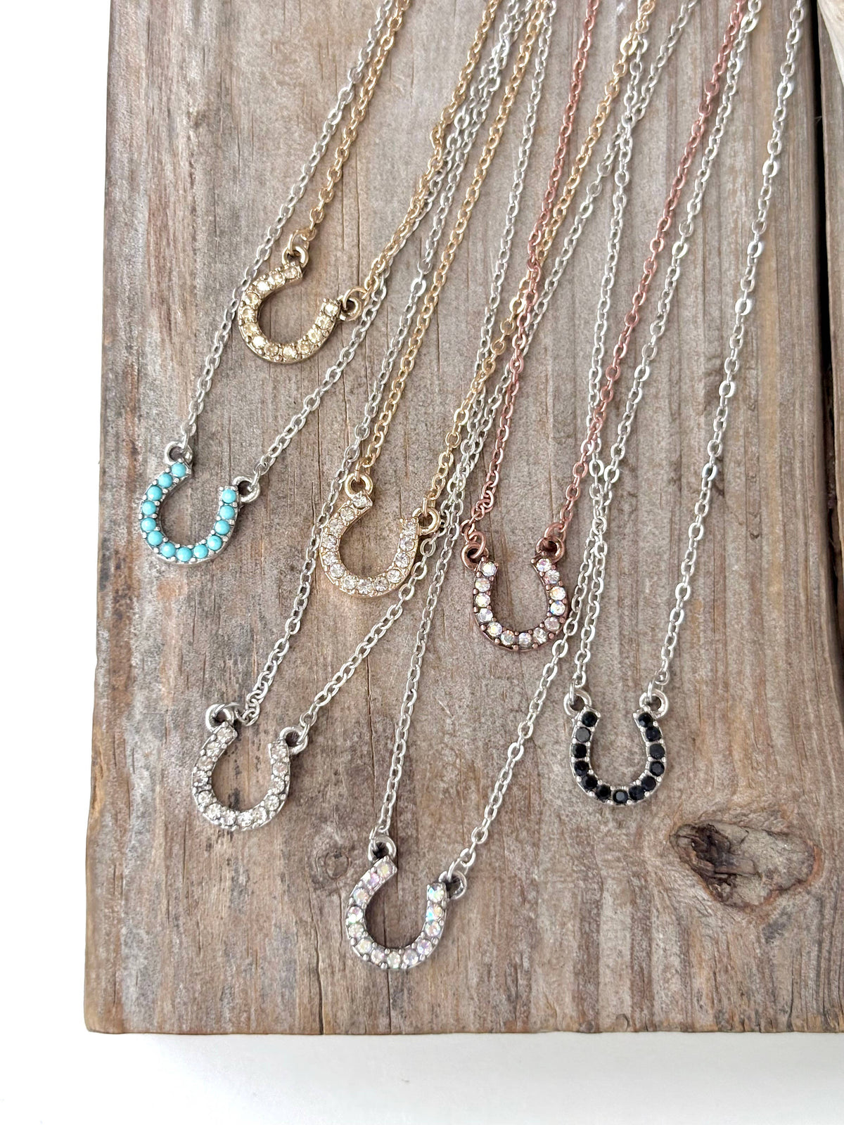 Rhinestone Horseshoe Necklace