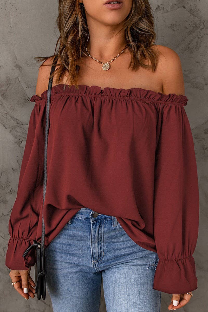 The Effortless Charm Off-Shoulder Top